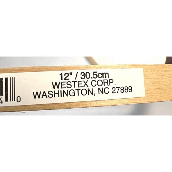 2- 12" Westex Corp Wooden Embroidery Hoops With Metal Fasteners - Picture 3 of 3